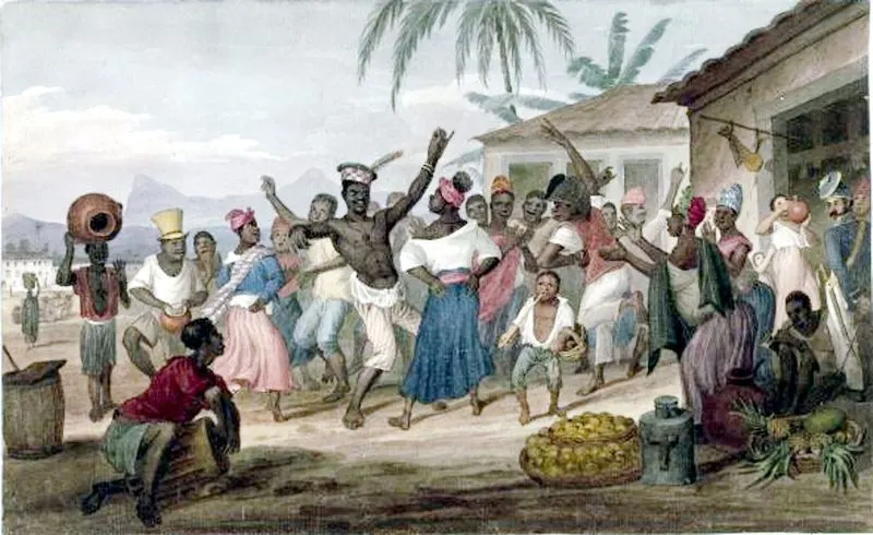 Afro-Brazilians Dancing a Jongo